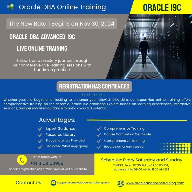 Oracle DBA 19c Training