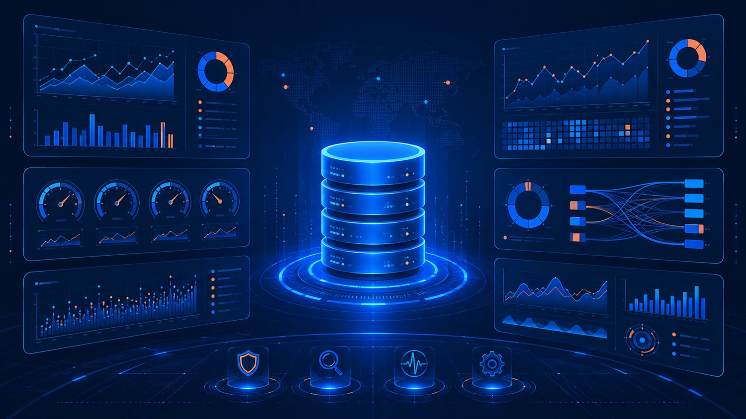 Oracle Enterprise Manager monitoring dashboards